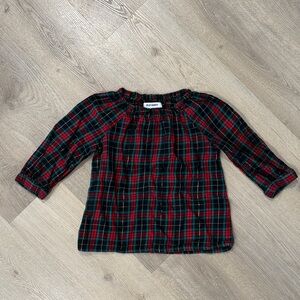 Old Navy Kids Checkered Top - Red and Green